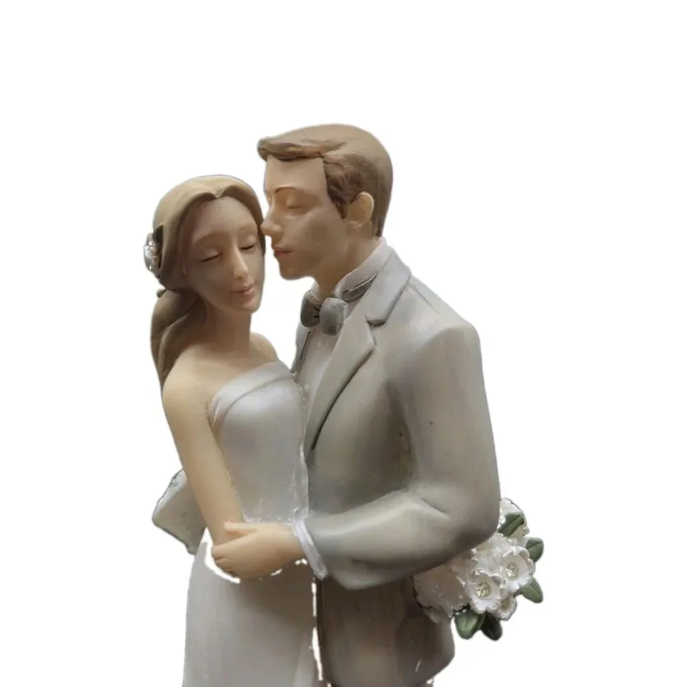 Roman Wedding Cake Topper - Blessings Of Love By Karen Hahn Caucasian Couple